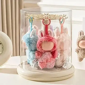 러브브 케이스 러브브 보관 케이스 클리어 투명 회전식 베이지