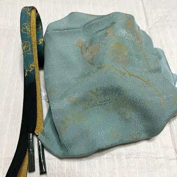 [ 새상품 순수 실크 ] 염색 블렌딩! 오비 장식 천 허리띠