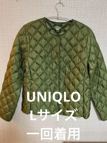 UNIQLO WARM PADDED 퀼팅 자켓 L 사이즈 올리브