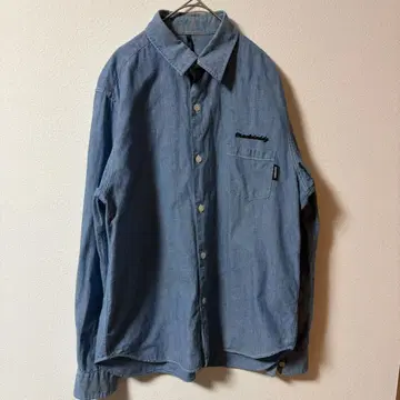 하자품 Mack Daddy 데님 버튼다운 셔츠