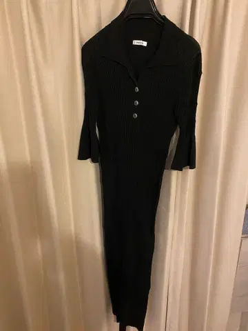 프레이 아이디 블랙 리브 니트 원피스