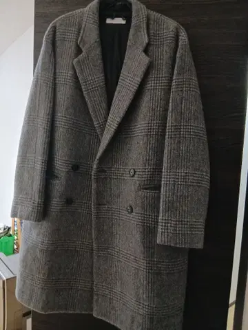 BEAUTY&YOUTH 글렌 체크 더블 브레스트 코트 M