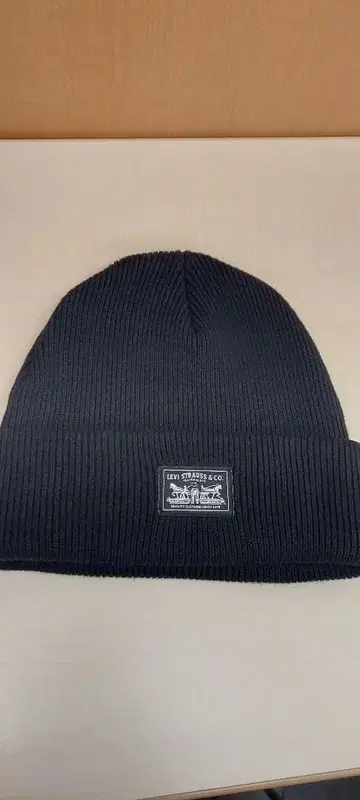 Levi's 블랙 니트 모자 OS 사이즈