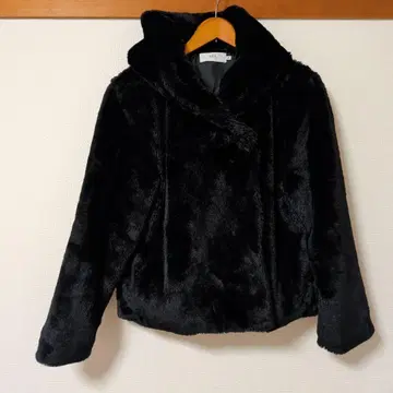 AZUL 블랙 퍼 자켓 M