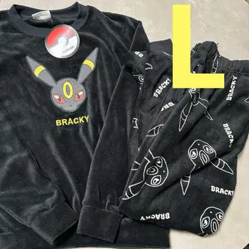 [미사용 새상품] 블래키 돈키 x 포켓몬 룸웨어 L사이즈 BRACKY