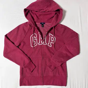 gap 지퍼 후드티 핑크