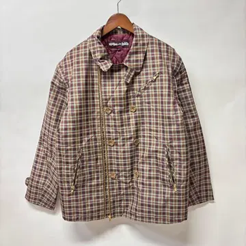 빈티지 스테이크스 드 히스 2웨이 체크 재킷