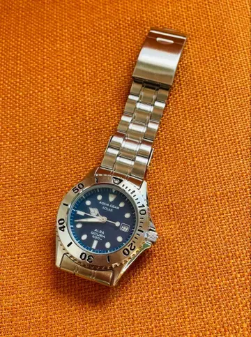 작동품 세이코 알바 다이버즈 잠수 200m 솔라 데이트