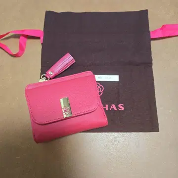 [새상품] 클레이서스 엑세 이단 접이식 지갑 핑크 스마트 190463