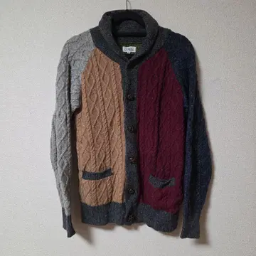 DOMON 도몬 멀티 컬러 숄카라 가디건 M 사이즈