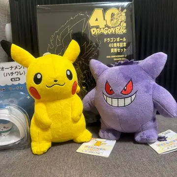 [새상품급] 피카츄와 겐가 봉제 인형 세트 및 치이카와 (먼작귀) 모음