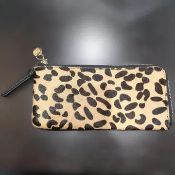 salon de ruban 레오파드 무늬 장지갑