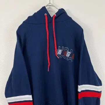 USA제 80s tultex 빈티지 후드티 네이비 빈티지