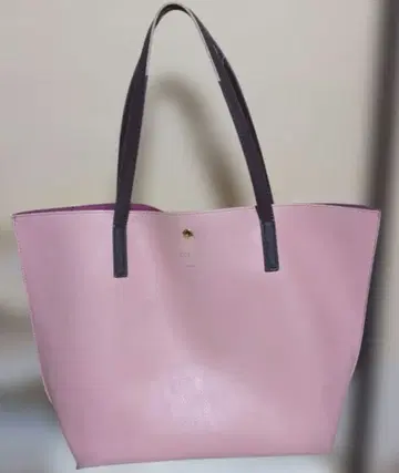 Colors by jennifer sky 핑크 가죽 토트백