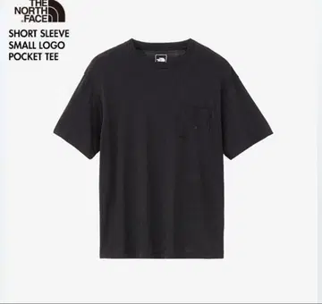 THE NORTH FACE 블랙 티셔츠 포켓 부착