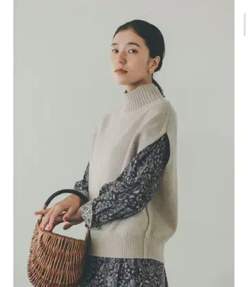 [ 평소 코디가 넓어지는 ] 따뜻한 울 니트 베스트 아이보리