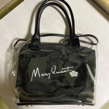 Mary Quant 토트백 블랙 투명