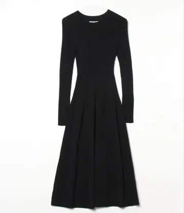 SNIDEL 홀 가먼트 리브 니트 원피스 블랙 BLK