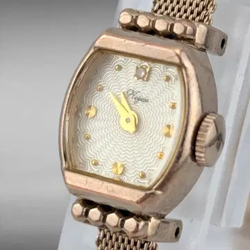 [새 배터리 작동] 노제스 1P 다이아 기요셰 다이얼 핑크 골드 갸샤