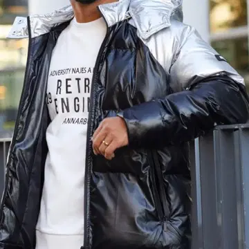 아담스 저글러 retro engine 패딩 자켓 다운 M 사이즈