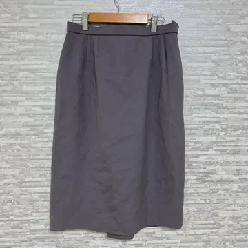 리마론 타이트 스커트 그레이 종아리 기장 안감 부착 오피스 캐주얼