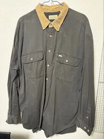 St. John's Bay 그레이 긴팔 셔츠 L