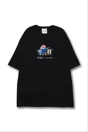VR x nqrse x HAPPY TEE / BLACK