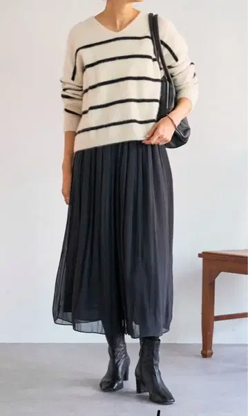 주름 쉬폰 개더 팬츠