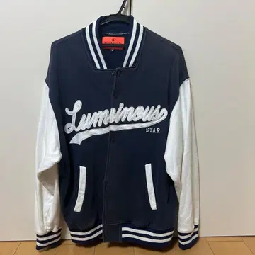 GALLIS ADDICTION 바시티 자켓 M 사이즈 네이비/화이트