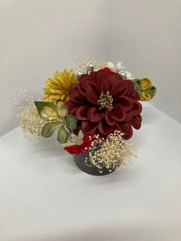 츠마미세이 공예 머리 장식 꽃 일본 의류