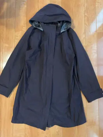 L.L.Bean 후드 부착 다크 브라운 코트 L