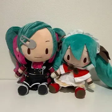 하츠네 미쿠 후와푸치 봉제 인형 2세트