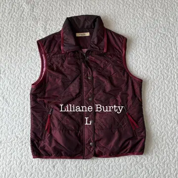 릴리안 뷰티 충전솜 베스트 스탠드 카라 ( L ) 와인 레드 퀼팅