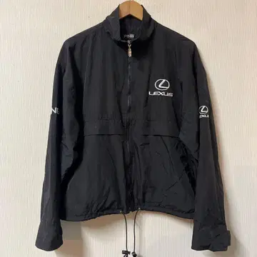 렉서스 핑 숏 기장 블루종 블랙 자수 남성용 드로 코드