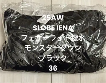 새상품 SLOBE IENA 페더라이트 발수 몬스터 다운 블랙 36