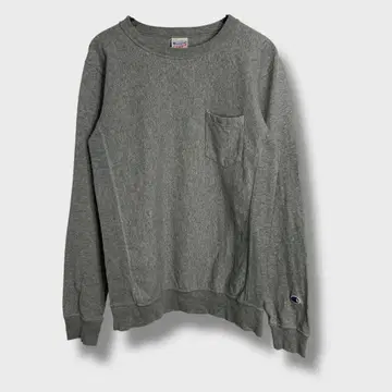 챔피언 리버스 위브 롱티 S 그레이 L25M