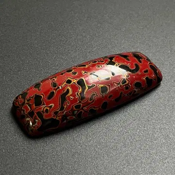 오비 고정 띠 42 빨간색과 블랙 도자기? 앤티크