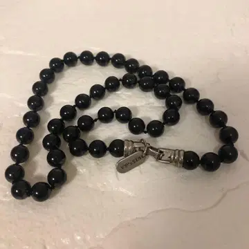 [ USED ] 빈티지 kissaka 블랙 펄 목걸이