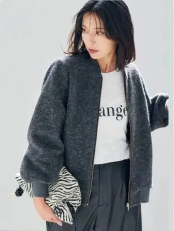 반야드스톰 다크 그레이 집업 봄버 자켓