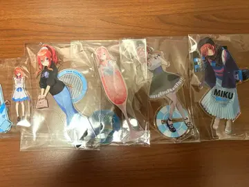 5등분의 신부 나카노 미쿠 아크릴 스탠드 5개 세트 캬라토 복권