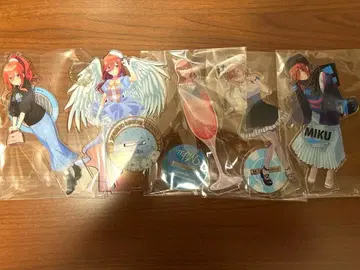 5등분의 신부 나카노 미쿠 아크릴 스탠드 5개 세트 캬라토 복권