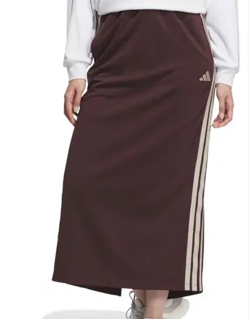 adidas 브라운 롱 스커트