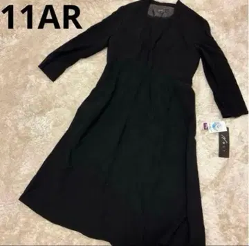 뉴이 워셔블 블랙 포멀 원피스 프론트 오픈