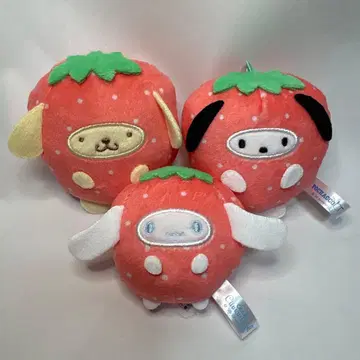 산리오 후르츠 인형옷 봉제 인형 마스코트 딸기 푸딩 시나모롤 포차코