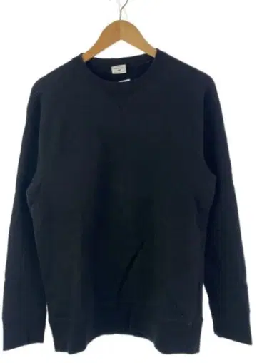 LOOPWHEELER 루프 휠러 원통형 편직 맨투맨 블랙