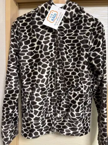 US RAGS TALON 기린 패턴 더블 지퍼 후드티 미사용 새상품