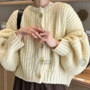 SELECT MOCA 볼륨 슬리브 오버 가디건 [ by SON ]