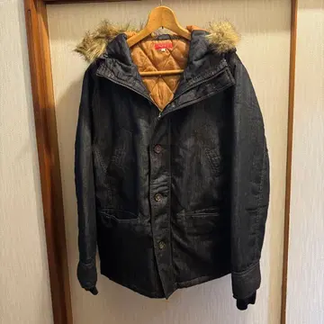 AVAIL 다크 데님 후드 자켓 L