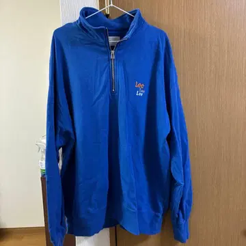 리 하프 지퍼 블루