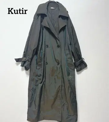 kutir 쿠티르 타마무시 트렌치코트 레인보우 카키 M 사이즈
